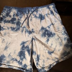 American Eagle Outfitters Blue and White Board Shorts